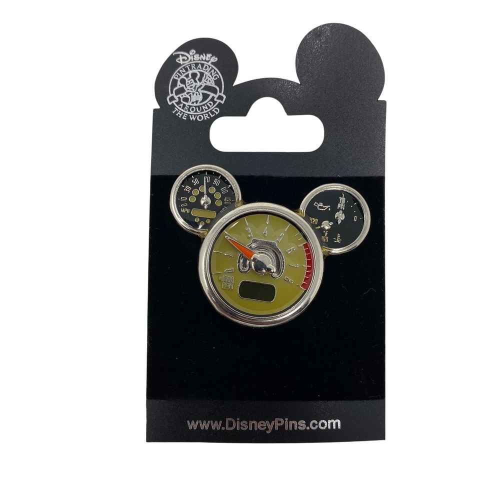 Disney Parks Mickey Mouse Dashboard Gauges Trading Pin Speedometer Tachometer